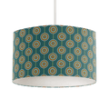 Teal Retro Circles Design Lampshade, Ceiling or Table Lamp Shade - Joe’s Haven