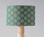 Teal Retro Circles Design Lampshade, Ceiling or Table Lamp Shade - Joe’s Haven