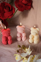 Teddy Bear Rose Candle - Small - Joe’s Haven