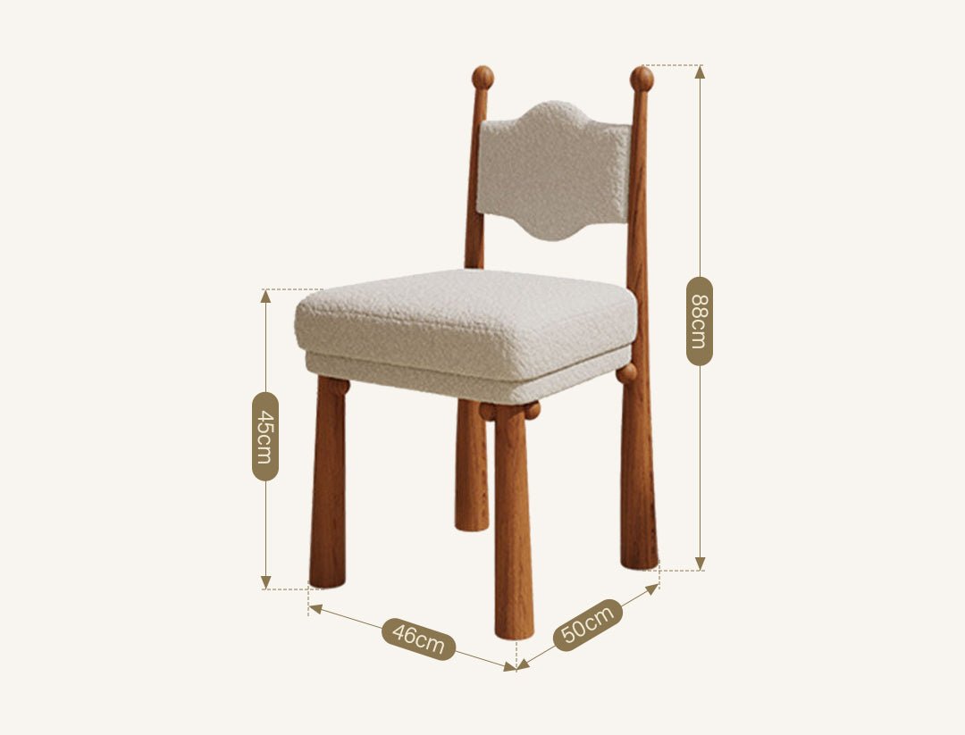 Tessa Dining Chair, Boucle - Joe’s Haven