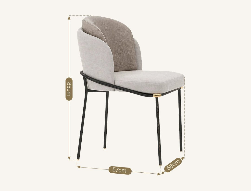 Theobald Dining Chair, Grey - Joe’s Haven