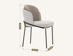 Theobald Dining Chair, Grey - Joe’s Haven