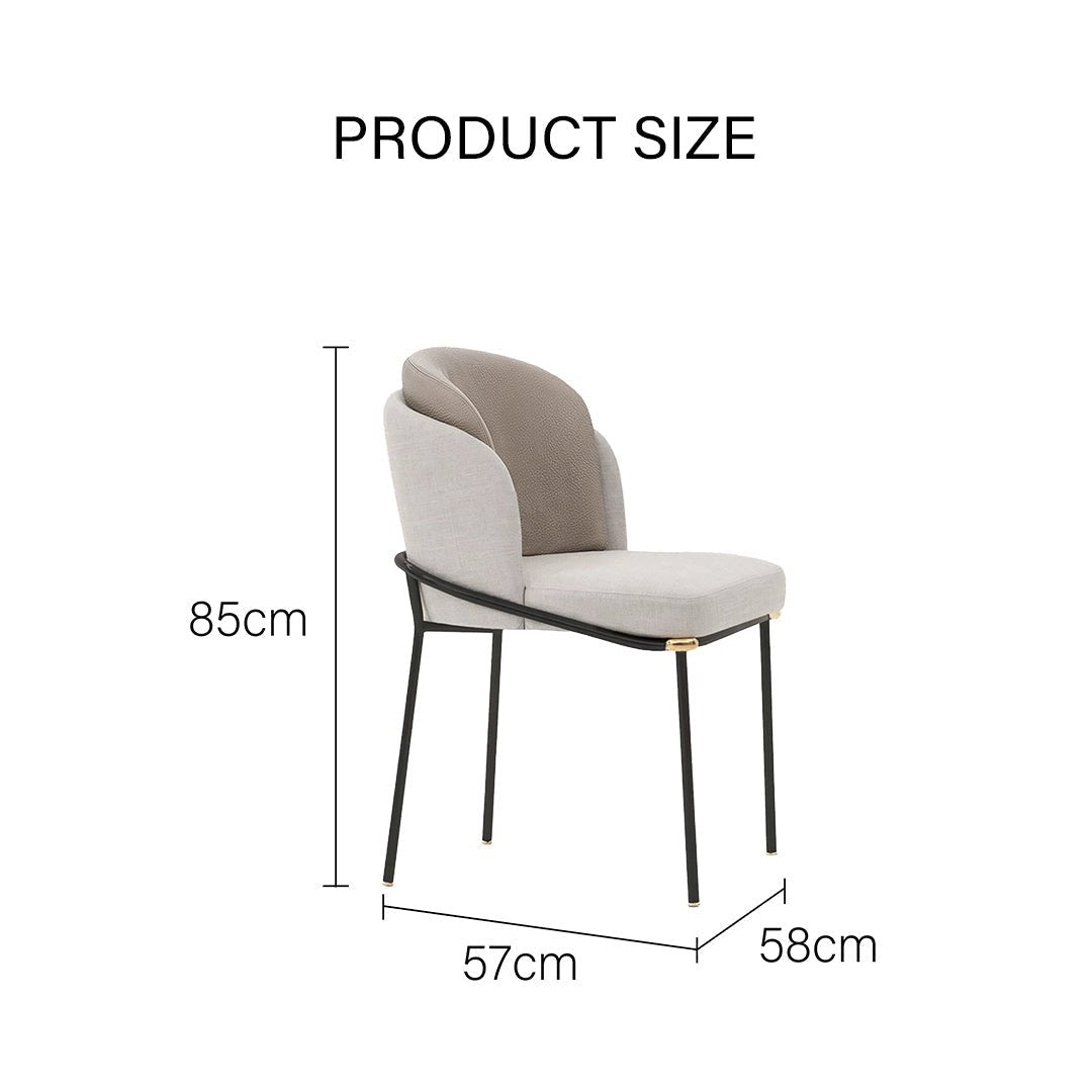 Theobald Dining Chair, Grey - Joe’s Haven