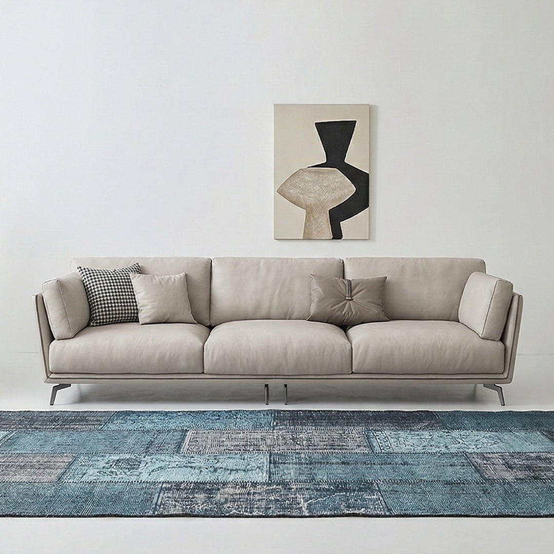 Reynold Two Seater Sofa, Leatheraire - Joe’s Haven