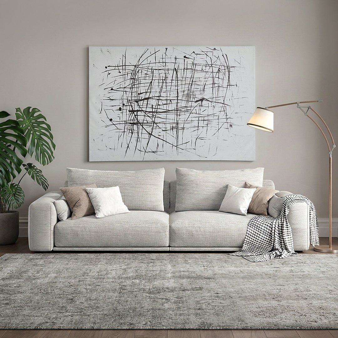 Frances Two Seater Sofa, Cotton Linen - Joe’s Haven