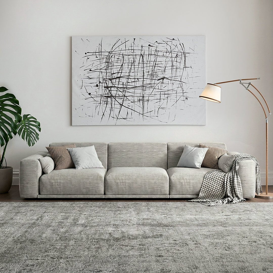 Frances Two Seater Sofa, Cotton Linen - Joe’s Haven