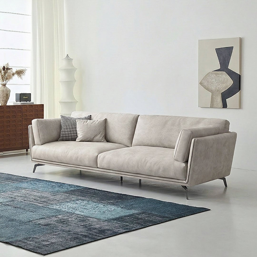 Reynold Two Seater Sofa, Leatheraire - Joe’s Haven