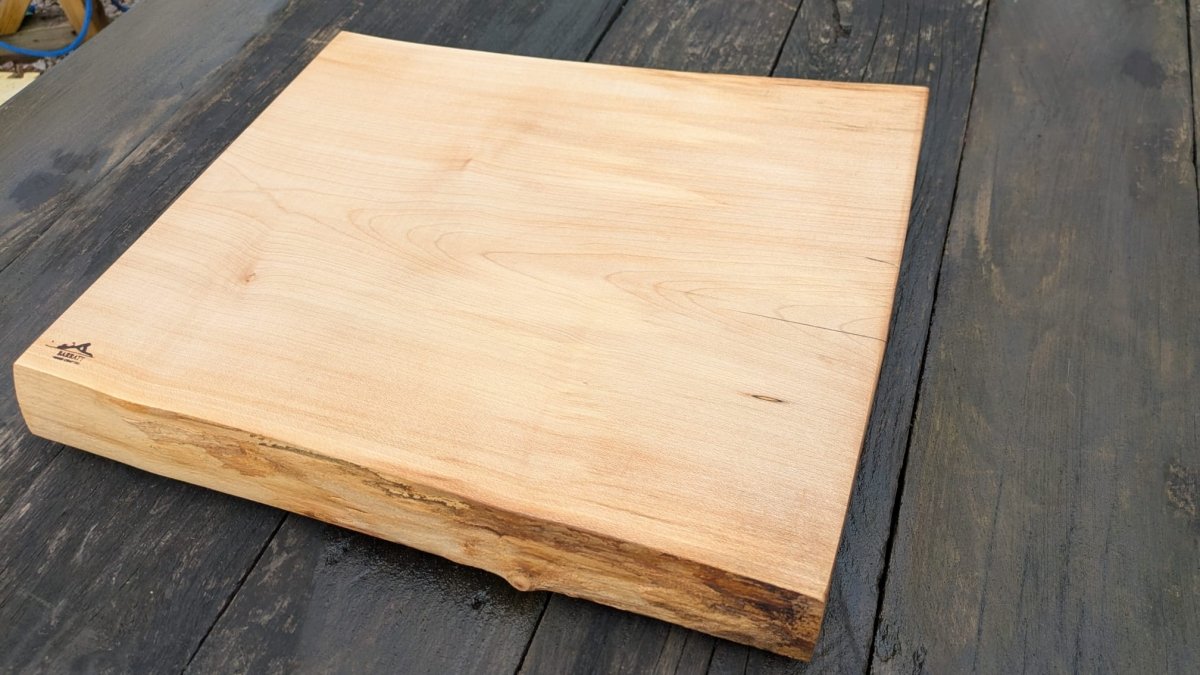 Sycamore with blue chopping board - Joe’s Haven
