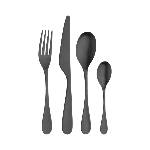 Pintinox Drop Black Cutlery Set - 24 Piece - Joe’s Haven