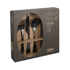 Pintinox Drop Black Cutlery Set - 24 Piece - Joe’s Haven