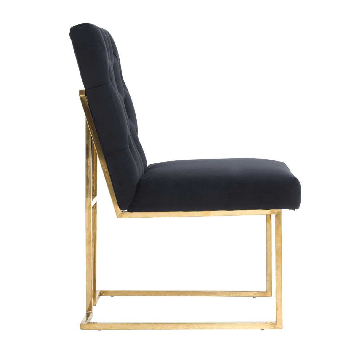 Siena Tufted Velvet Dining Chair – Gold Frame, Modern Luxury Accent - Joe’s Haven