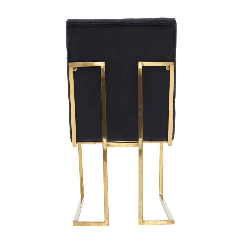 Siena Tufted Velvet Dining Chair – Gold Frame, Modern Luxury Accent - Joe’s Haven