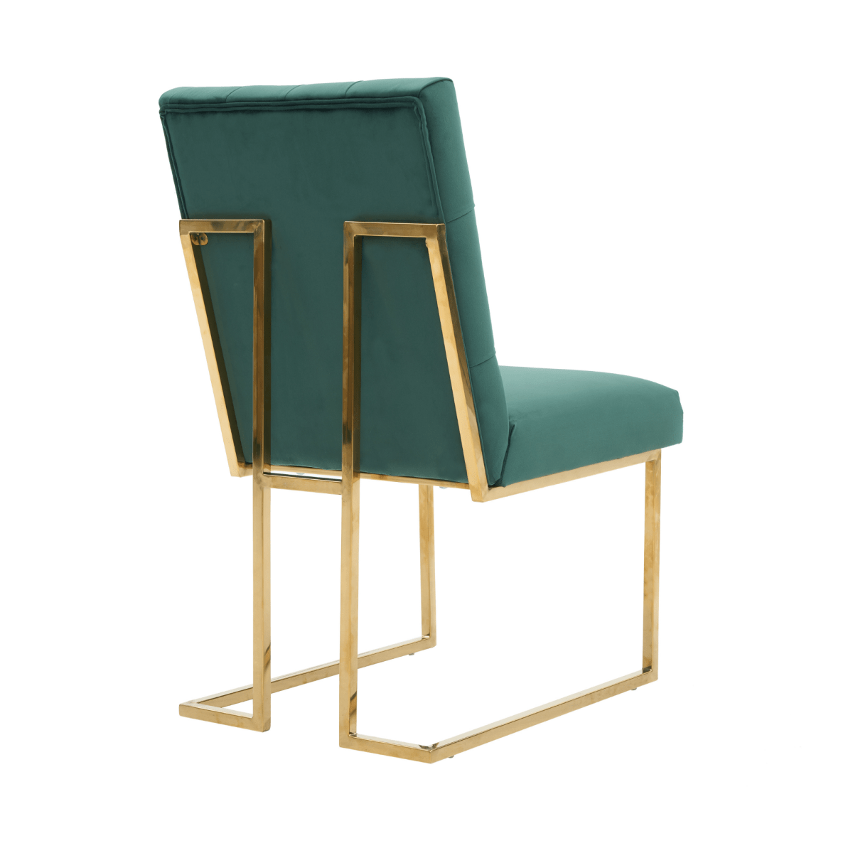 Siena Tufted Velvet Dining Chair – Gold Frame, Modern Luxury Accent - Joe’s Haven