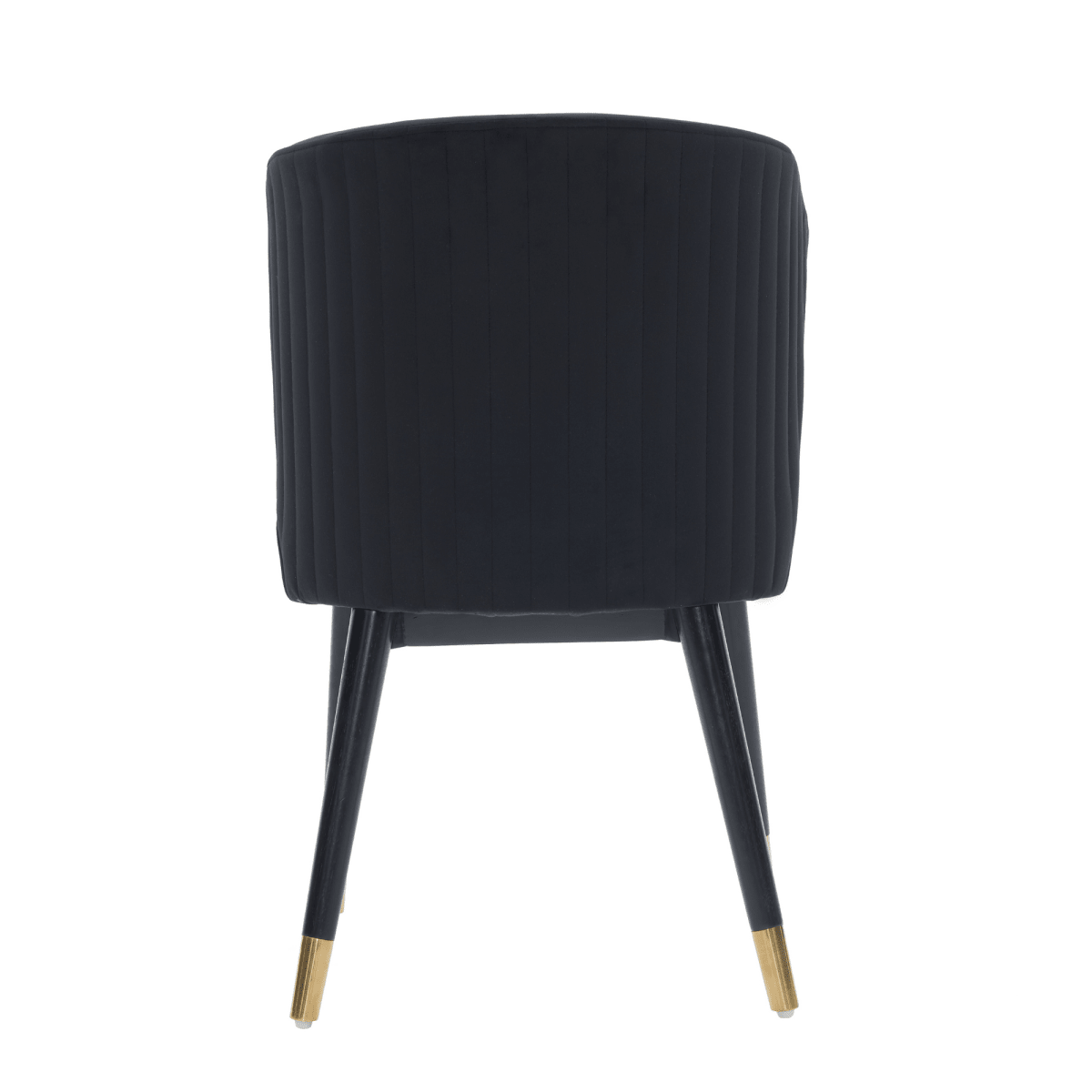 Sofina Modern Velvet Dining Chair with Tufted Back – Wooden Frame & Gold - Tipped Rubberwood Legs - Joe’s Haven