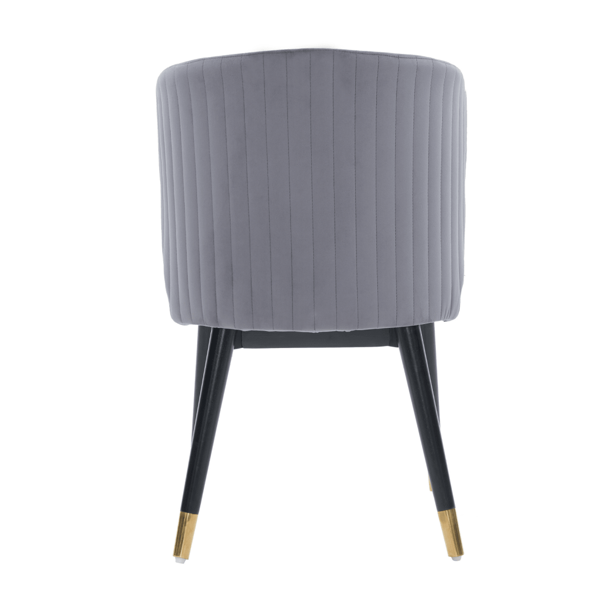 Sofina Modern Velvet Dining Chair with Tufted Back – Wooden Frame & Gold - Tipped Rubberwood Legs - Joe’s Haven