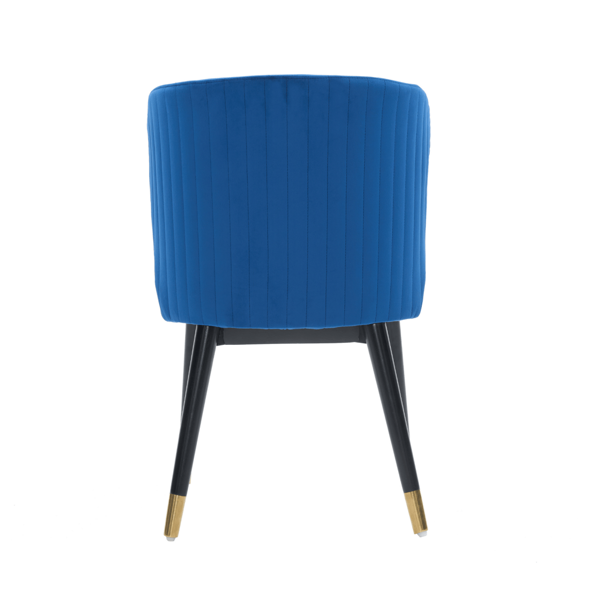 Sofina Modern Velvet Dining Chair with Tufted Back – Wooden Frame & Gold - Tipped Rubberwood Legs - Joe’s Haven