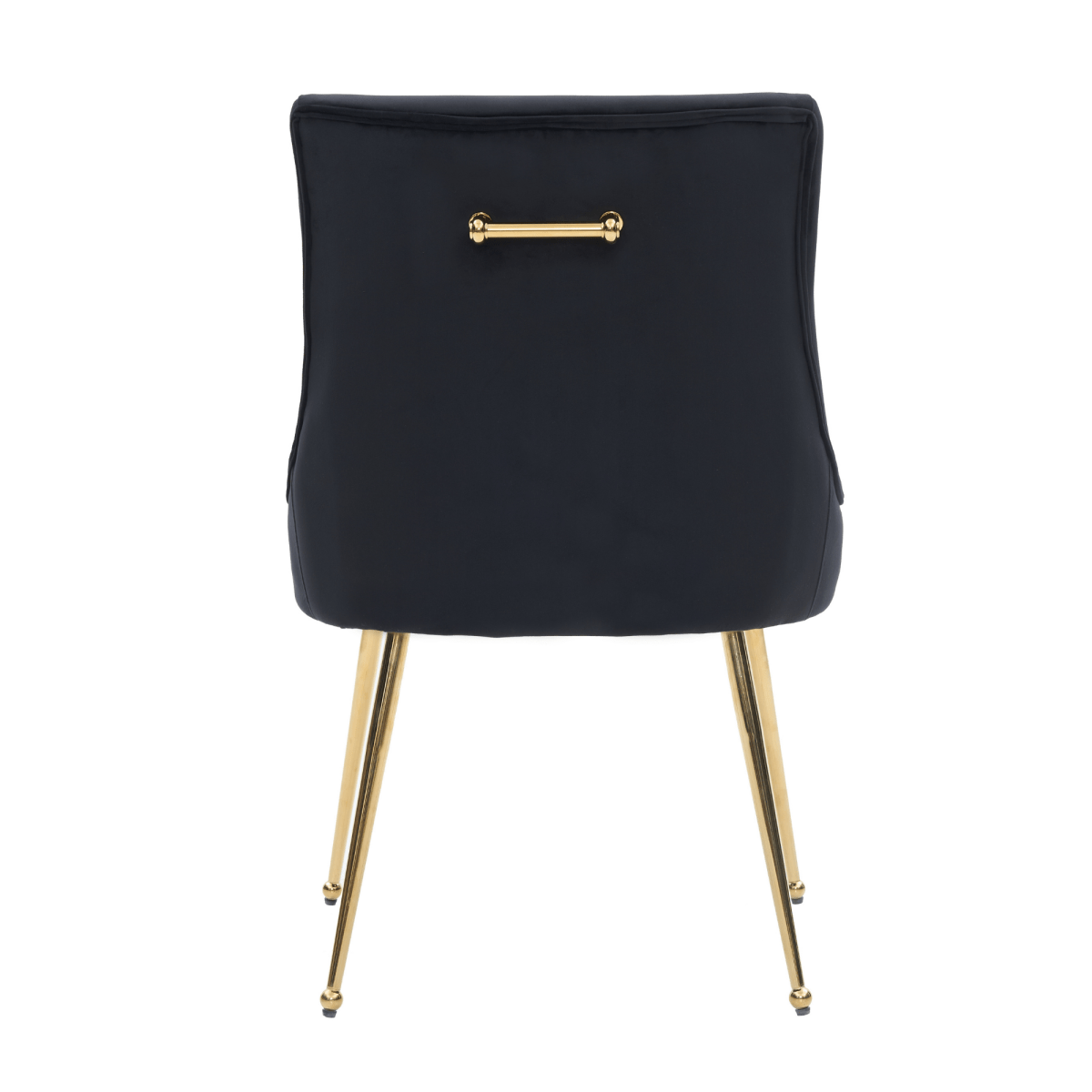 Viviana Velvet Dining Chair – Gold Legs, Ring Handle & Modern Accent - Joe’s Haven