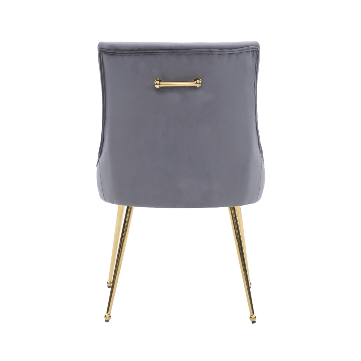 Viviana Velvet Dining Chair – Gold Legs, Ring Handle & Modern Accent - Joe’s Haven