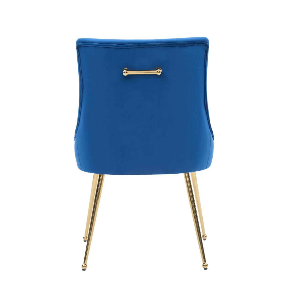 Viviana Velvet Dining Chair – Gold Legs, Ring Handle & Modern Accent - Joe’s Haven