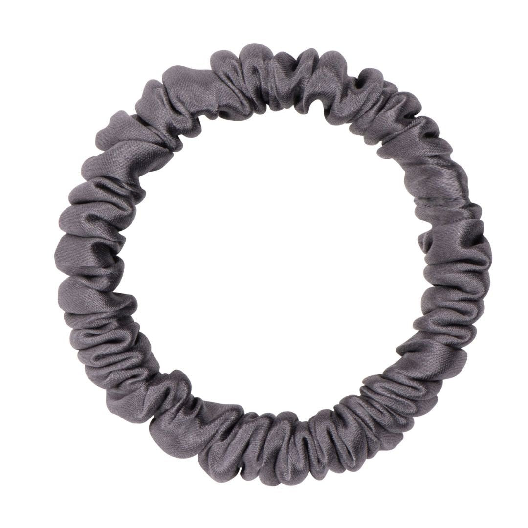 Dark Grey Silk Scrunchie - Skinny - Joe’s Haven