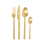 Pintinox Duke Satin Gold Cutlery Set - 24 Piece - Joe’s Haven