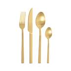 Pintinox Duke Satin Gold Cutlery Set - 24 Piece - Joe’s Haven