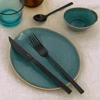 Pintinox Duke Satin Black Cutlery Set - 24 Piece - Joe’s Haven