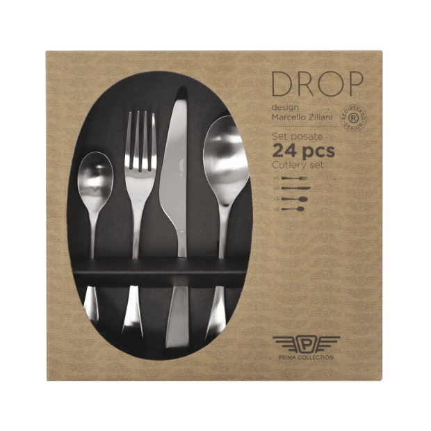 Pintinox Drop Steel Cutlery Set - 24 Piece - Joe’s Haven