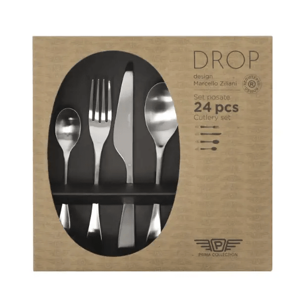 Pintinox Drop Steel Cutlery Set - 24 Piece - Joe’s Haven