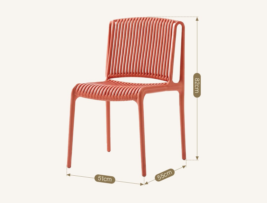 Upton Plastic Dining Chair - Joe’s Haven