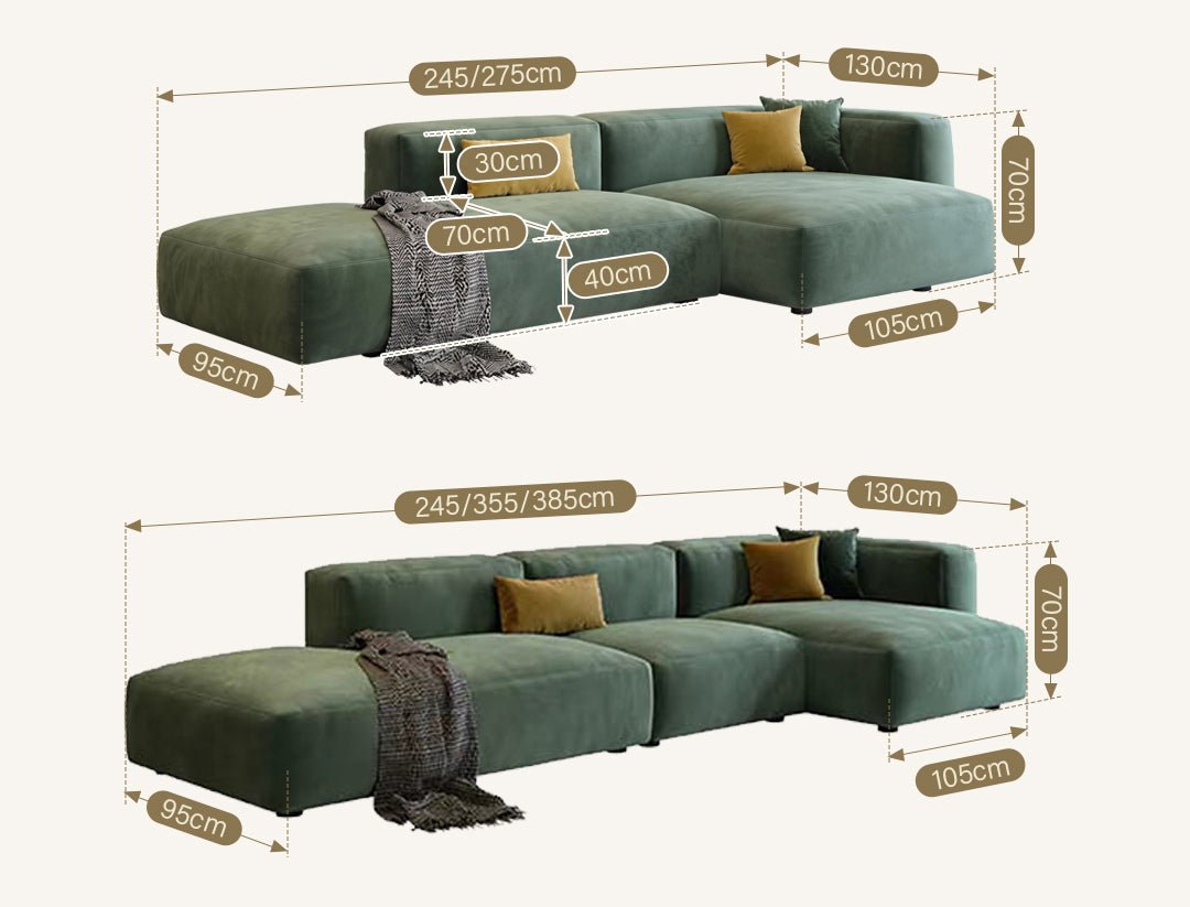 Valentina Three Seater Sofa, Four Seater, Corner Sofa, Velvet - Joe’s Haven