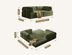 Van Buren Foldable Lazy Sofa Bed, Corduroy - Joe’s Haven