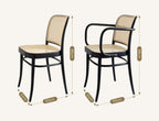 Vanesa Rattan Dining Chair, Oak - Joe’s Haven