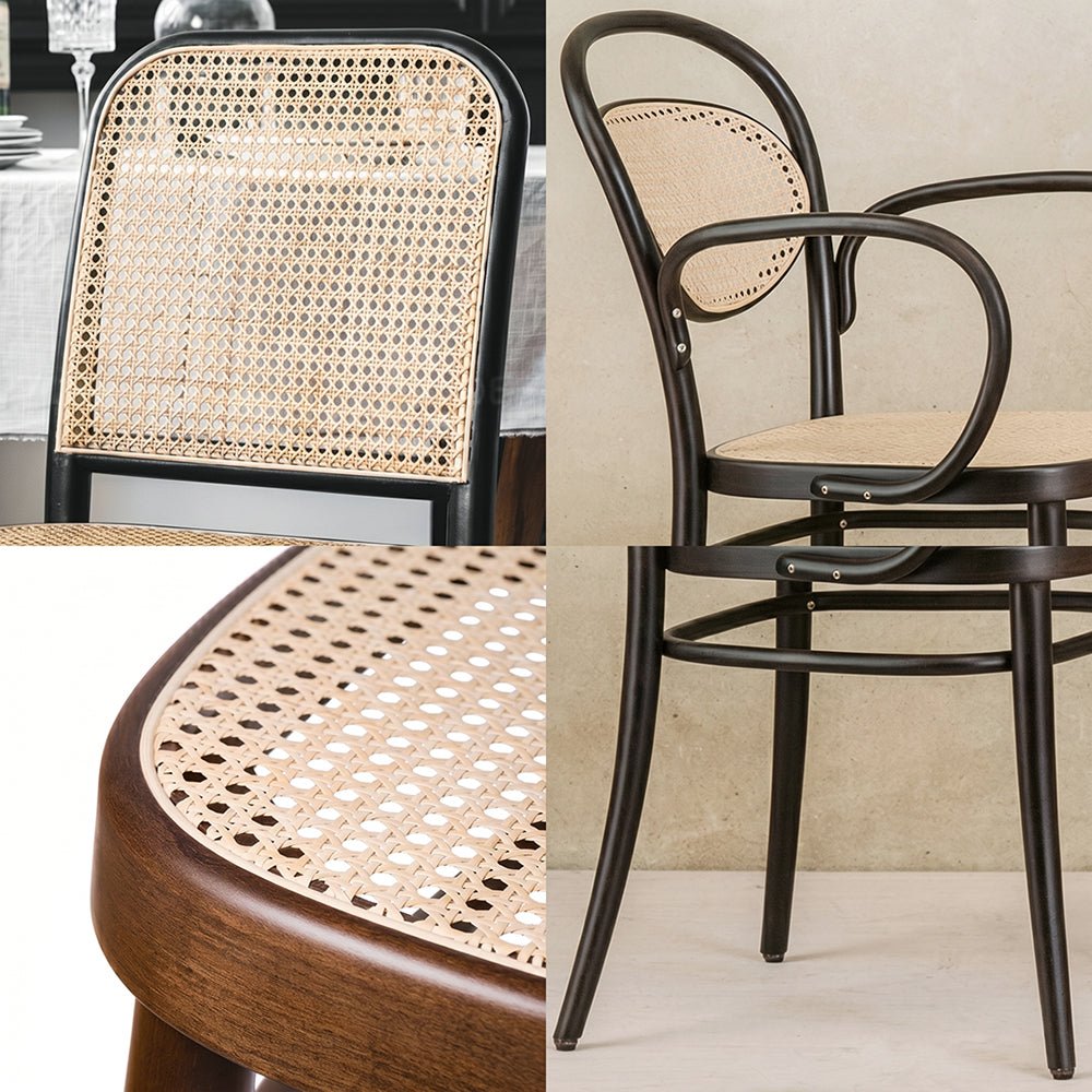 Vanesa Rattan Dining Chair, Oak - Joe’s Haven