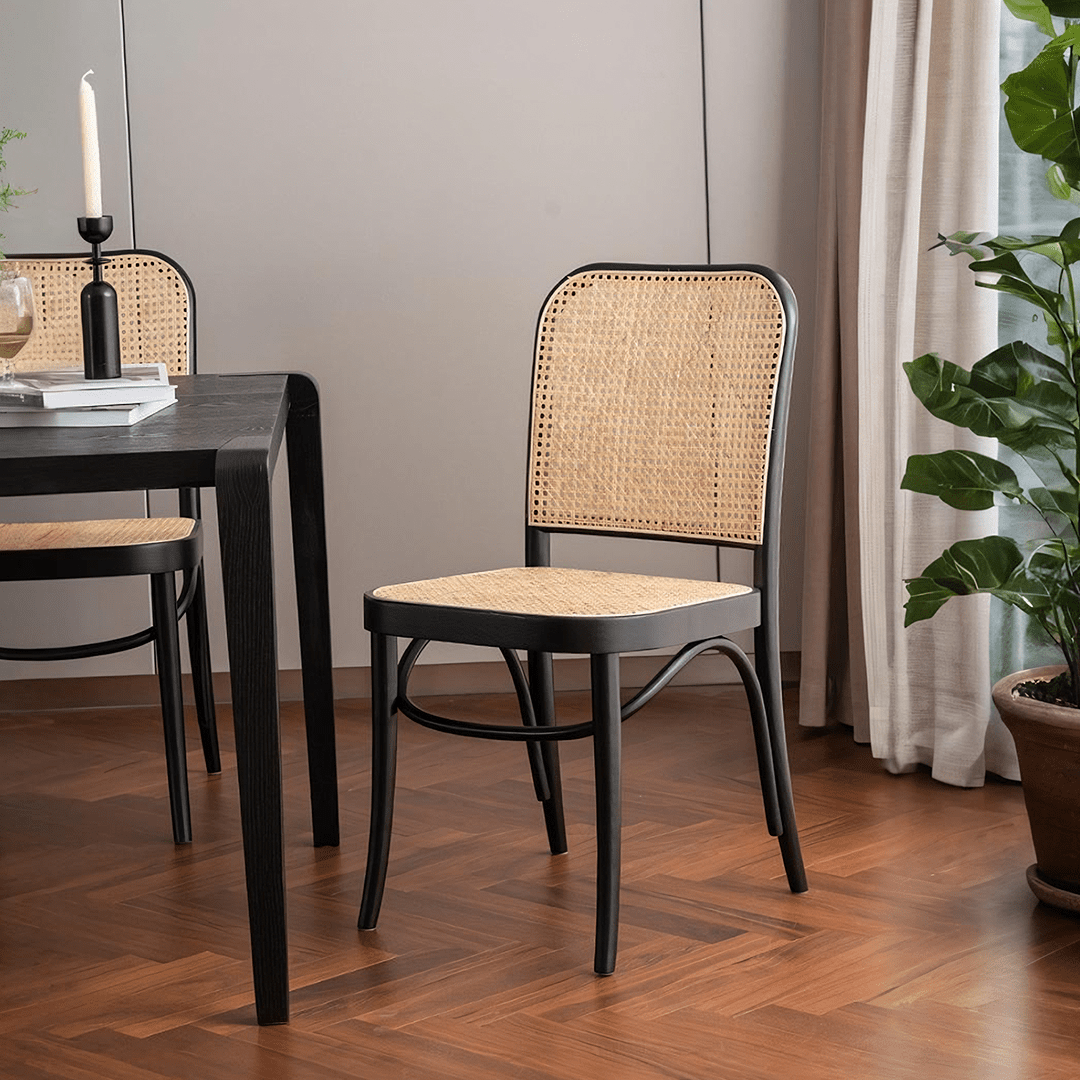 Vanesa Rattan Dining Chair, Oak - Joe’s Haven