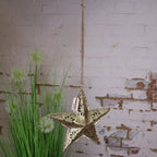 Varnika Metal Hanging Star Decoration Gold - Joe’s Haven