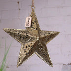 Varnika Metal Hanging Star Decoration Gold - Joe’s Haven
