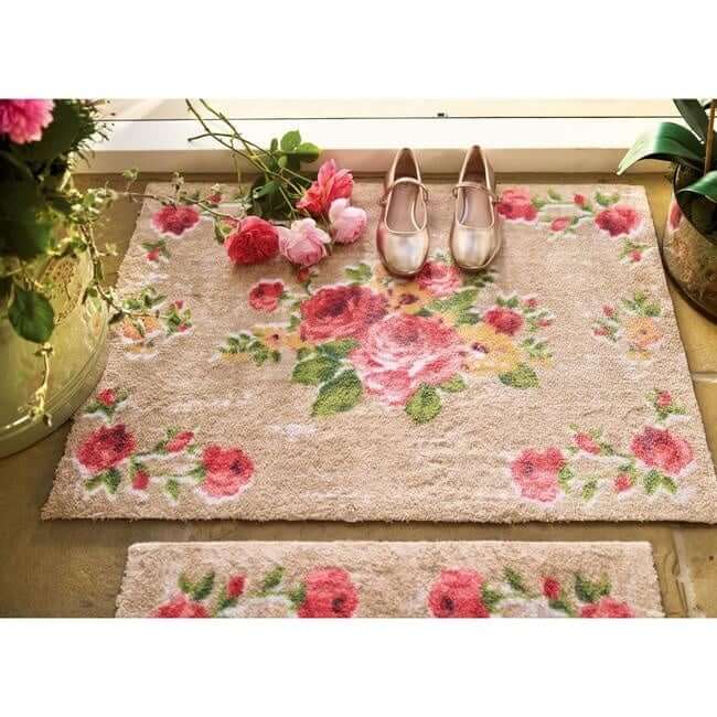 Eco-Friendly Washable Floral Mat
