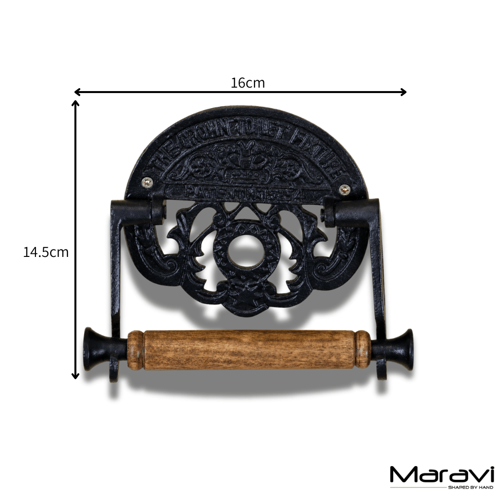 Vintage Style Toilet Roll Holder The Crown Toilet Fixture - Joe’s Haven