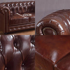 Vintage Chesterfield Three Seater Sofa - Joe’s Haven