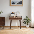 Franklin Dark Mango Wood Console Table with 2 Drawers - Joe’s Haven