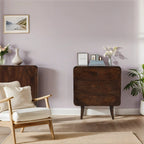 Franklin Dark Mango Wood Chest Of 3 Drawers - Joe’s Haven