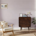 Franklin Dark Mango Wood Chest Of 3 Drawers - Joe’s Haven