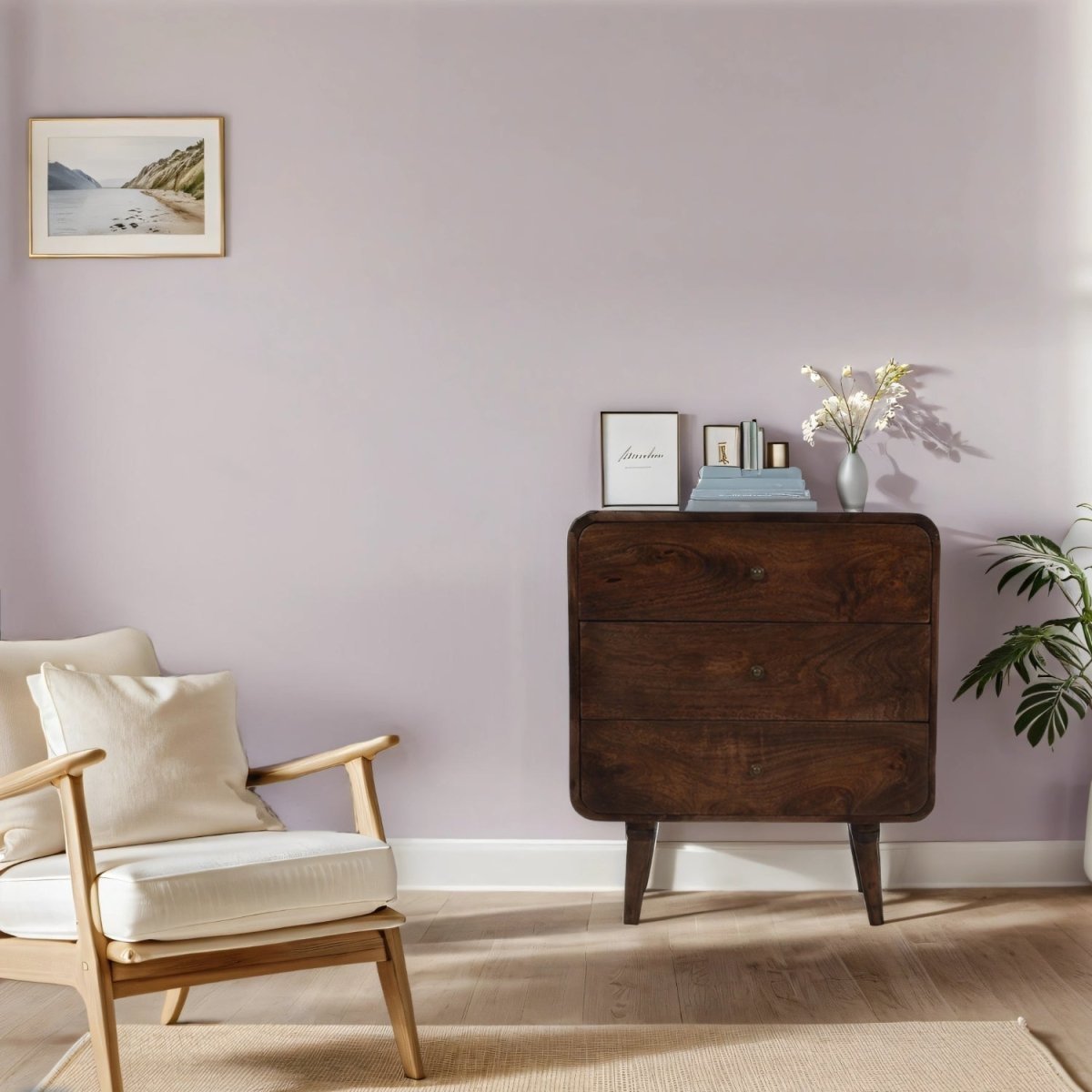 Franklin Dark Mango Wood Chest Of 3 Drawers - Joe’s Haven