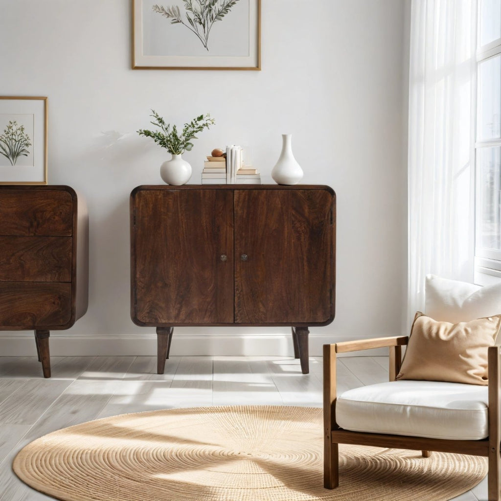 Franklin Dark Mango Wood 2 Door Sideboard - Joe’s Haven