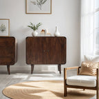 Franklin Dark Mango Wood 2 Door Sideboard - Joe’s Haven