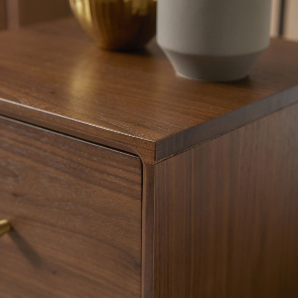 Wright Narrow Walnut Bedside Table - Joe’s Haven