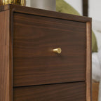 Wright Narrow Walnut Bedside Table - Joe’s Haven