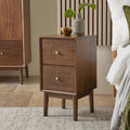 Wright Narrow Walnut Bedside Table - Joe’s Haven