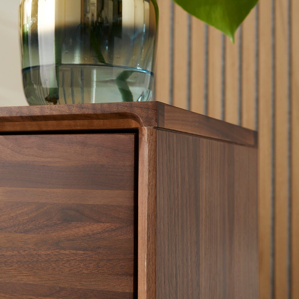 Wright Walnut Chest of 3 Drawers - Joe’s Haven